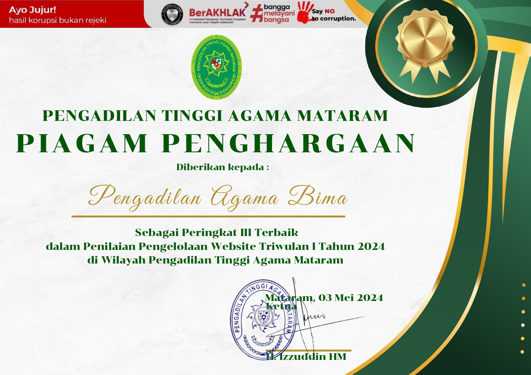 PA BIMA peringkat 3 kategori Penilian Website page 0001