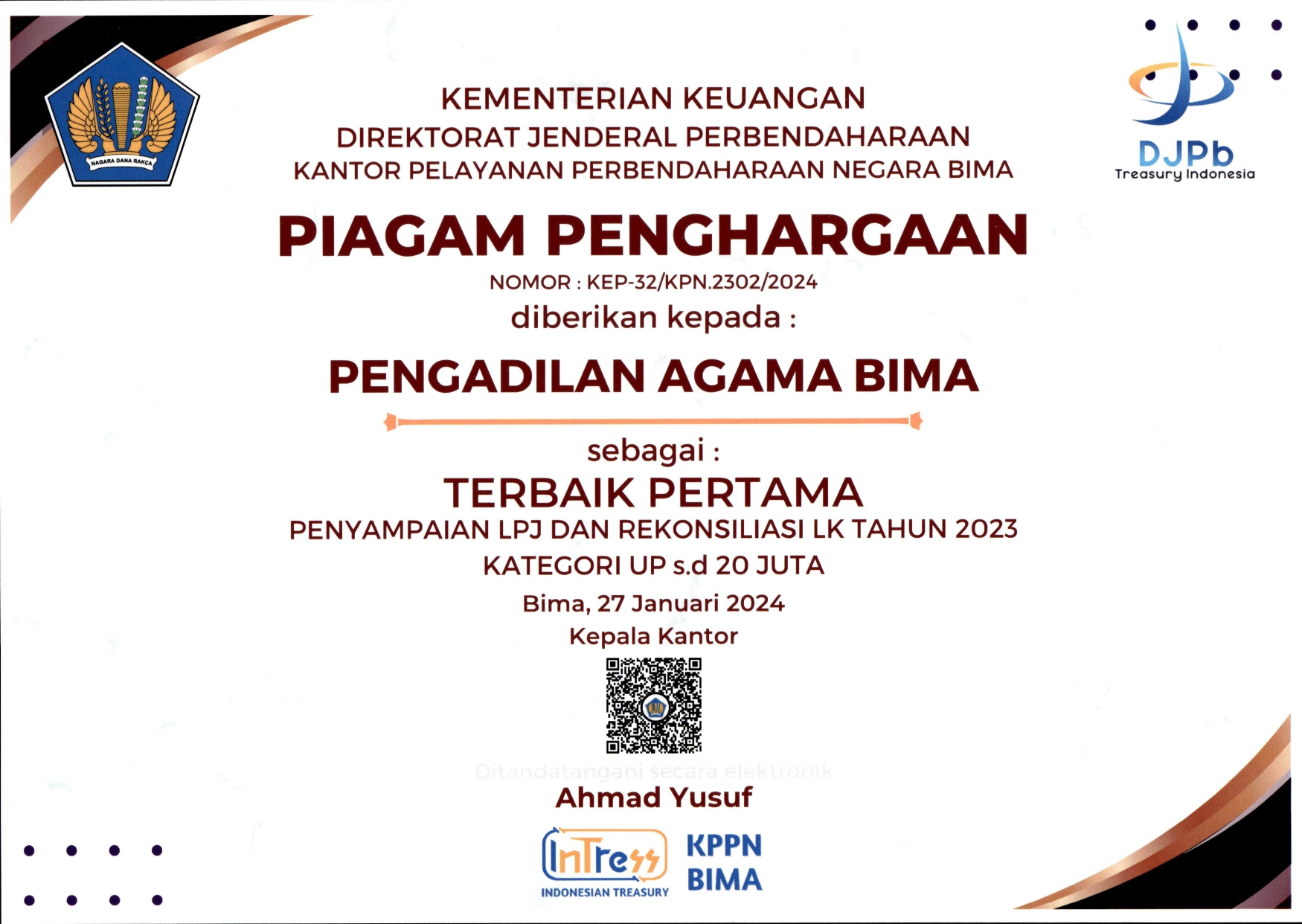 TERBAIK PERTAMA PENYAMPAIAN LPJ DAN REKON LK page 0001